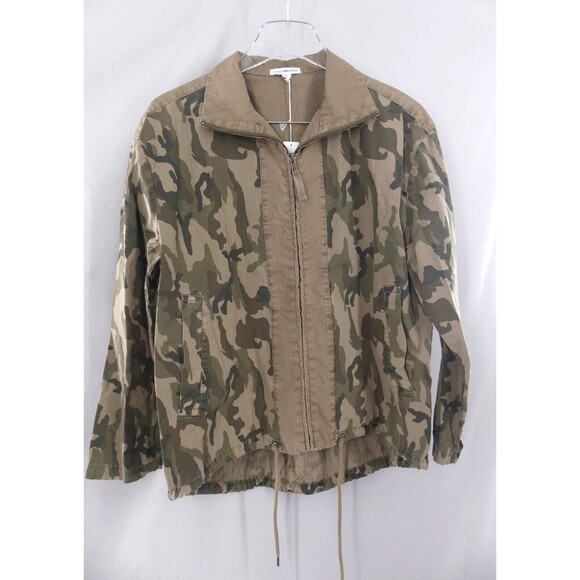 James Perse Womens sz 1 Jacket Small Mixed Media Utility Camo Unisex NWT - Picture 2 of 7